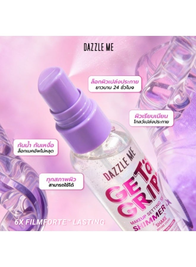 Dazzle Me Get a Grip! Shimmer Fix Makeup Setting Spray 60ml | Long Lasting Makeup Fixer Mist for Radiant Glow Finish - Image 5
