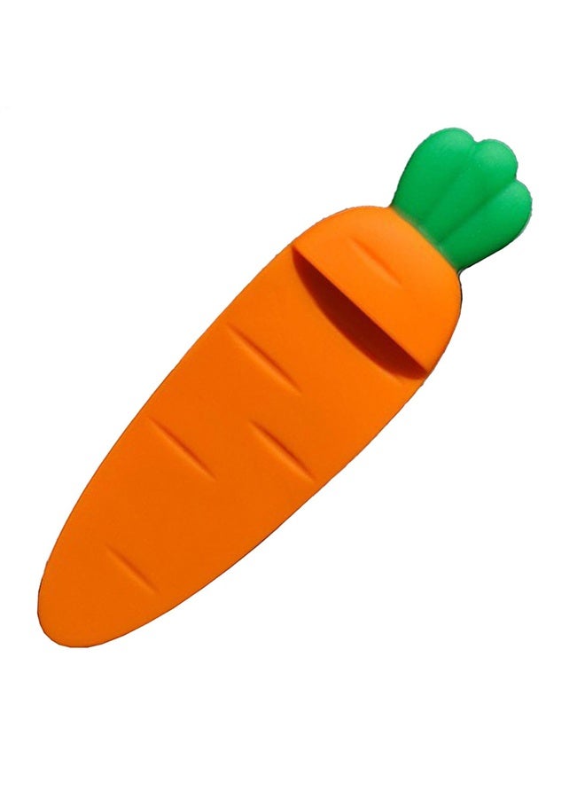 Silicone Page Markers,Silicone Carrot Bookmark,Silicone Carrot Book Markers for Pages - Carrot Silicone Student Reading Bookmark for Family - Image 4