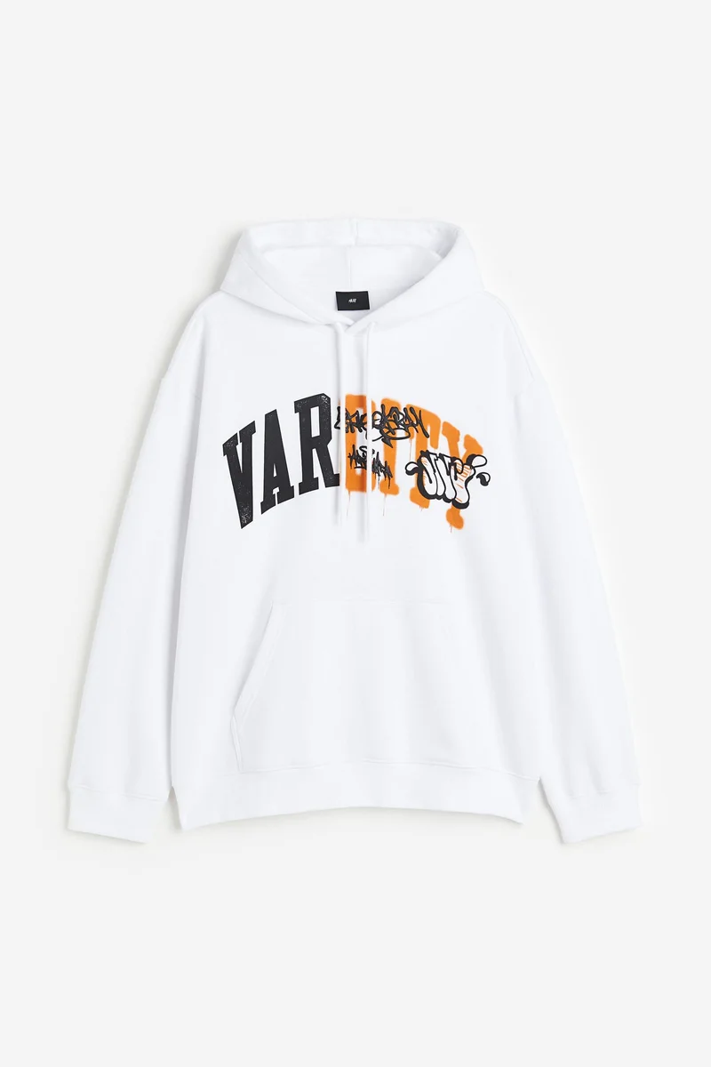 اتش اند ام Graphic Relaxed Fit Hoodie