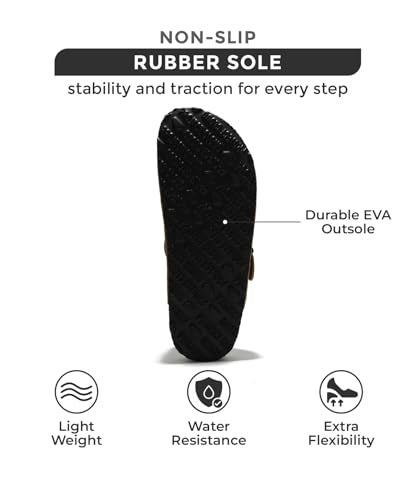 Project Cloud Genuine Leather Footbed Clogs for Women - Memory Foam Arch Support Slippers for Women - Trendy Slip-ons Women's Mules & Clogs Sandals (Benton,TaupeSuede, 8.5) - Image 4