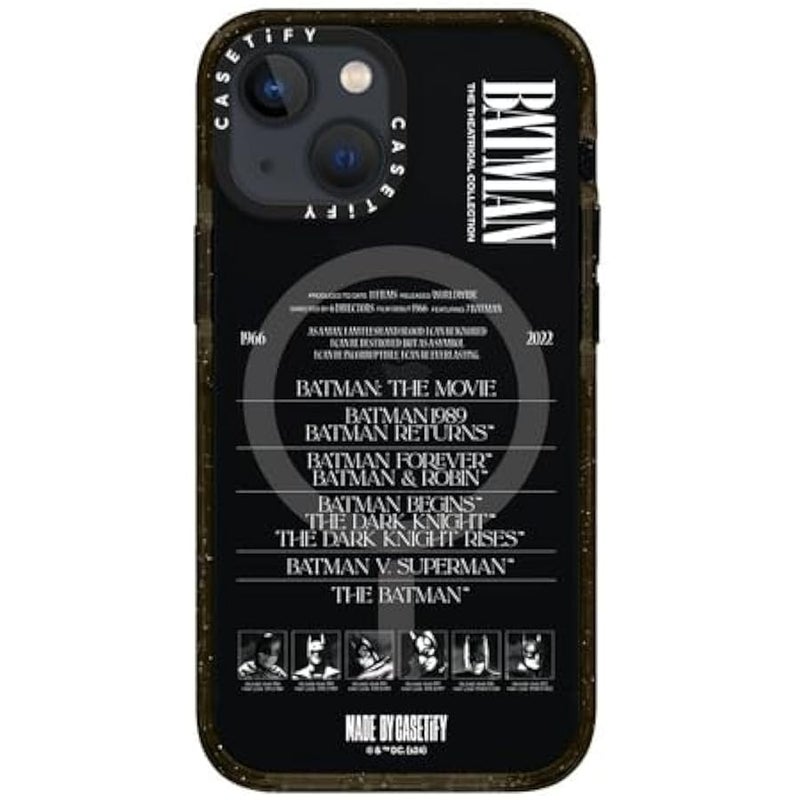 Casetify Impact iPhone 13 Mini Case 【Batman Co-Lab / 4X Military Grade Drop Tested / 8.2ft Drop Protection/Compatible with Magsafe】 - A Hero Can be Anyone - Clear Black - Image 3