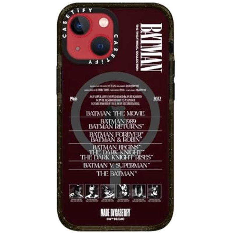 Casetify Impact iPhone 13 Mini Case 【Batman Co-Lab / 4X Military Grade Drop Tested / 8.2ft Drop Protection/Compatible with Magsafe】 - A Hero Can be Anyone - Clear Black - Image 5