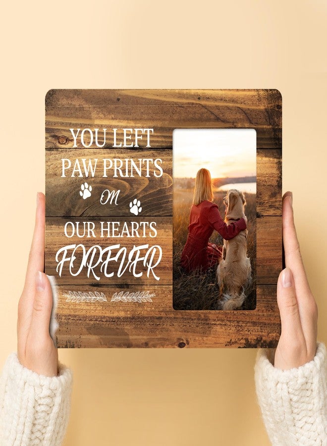 HODODAN Dog Memorial Picture Frame Gifts, Pet Loss Sympathy Gift Wooden Picture Frames, 4x6 inch Photo - Image 4