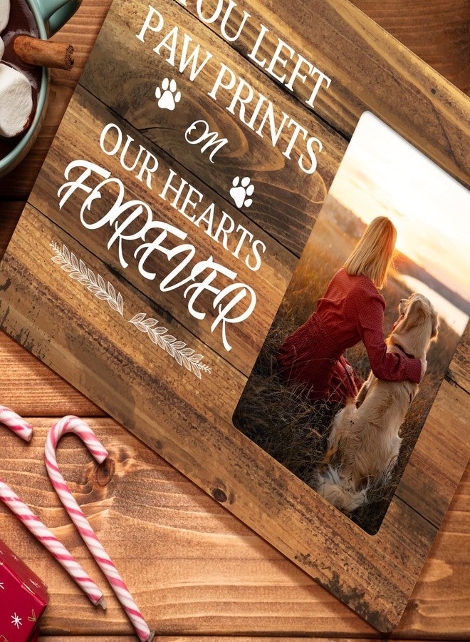 HODODAN Dog Memorial Picture Frame Gifts, Pet Loss Sympathy Gift Wooden Picture Frames, 4x6 inch Photo - Image 3