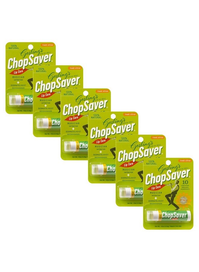 chopsaver Gosling's Original ChopSaver Lip Care, All Natural Hydrating Lip Balm, Chapstick for Musicians and More, Effective Relief for Dry, Cracked Lips and Skin, Made in USA, 0.15 Oz (Pack of 6) - Image 1