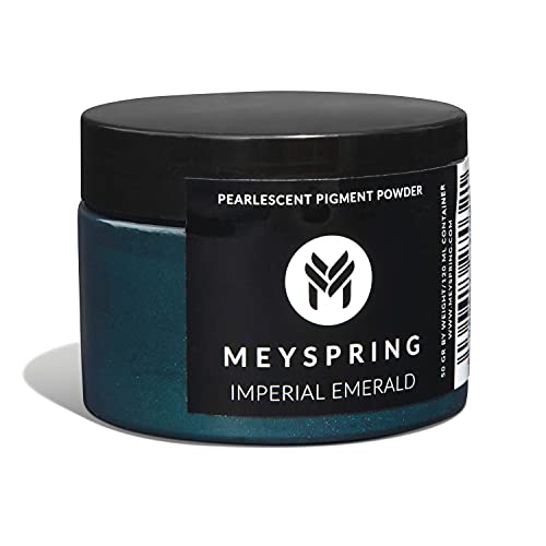 MEYSPRING Imperial Emerald - Intense Green Mica Powder for Epoxy Resin - Pigment Powder for Resin Art, Casting Resin and UV Resin - Green Resin Dye - Epoxy Pigment - Green Color for Resin - Image 1
