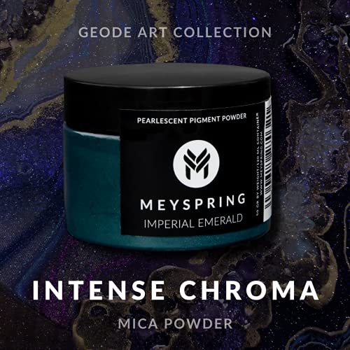 MEYSPRING Imperial Emerald - Intense Green Mica Powder for Epoxy Resin - Pigment Powder for Resin Art, Casting Resin and UV Resin - Green Resin Dye - Epoxy Pigment - Green Color for Resin - Image 3