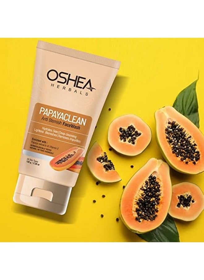 OSHEA Herbals - Papayaclean Anti Blemishes Face Wash Pack Of 3 (120G Each) - Image 1