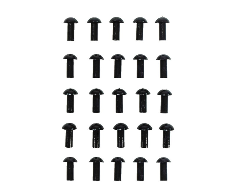 Stop & Go 4075 Mushroom Tire Plugs for Punctures and Flats, 1" Length x 5/16" Shaft Diameter, 25 Pack for Tubeless Tires on Motorcycles, ATVs, UTVs, Cars, and Trucks - Image 1