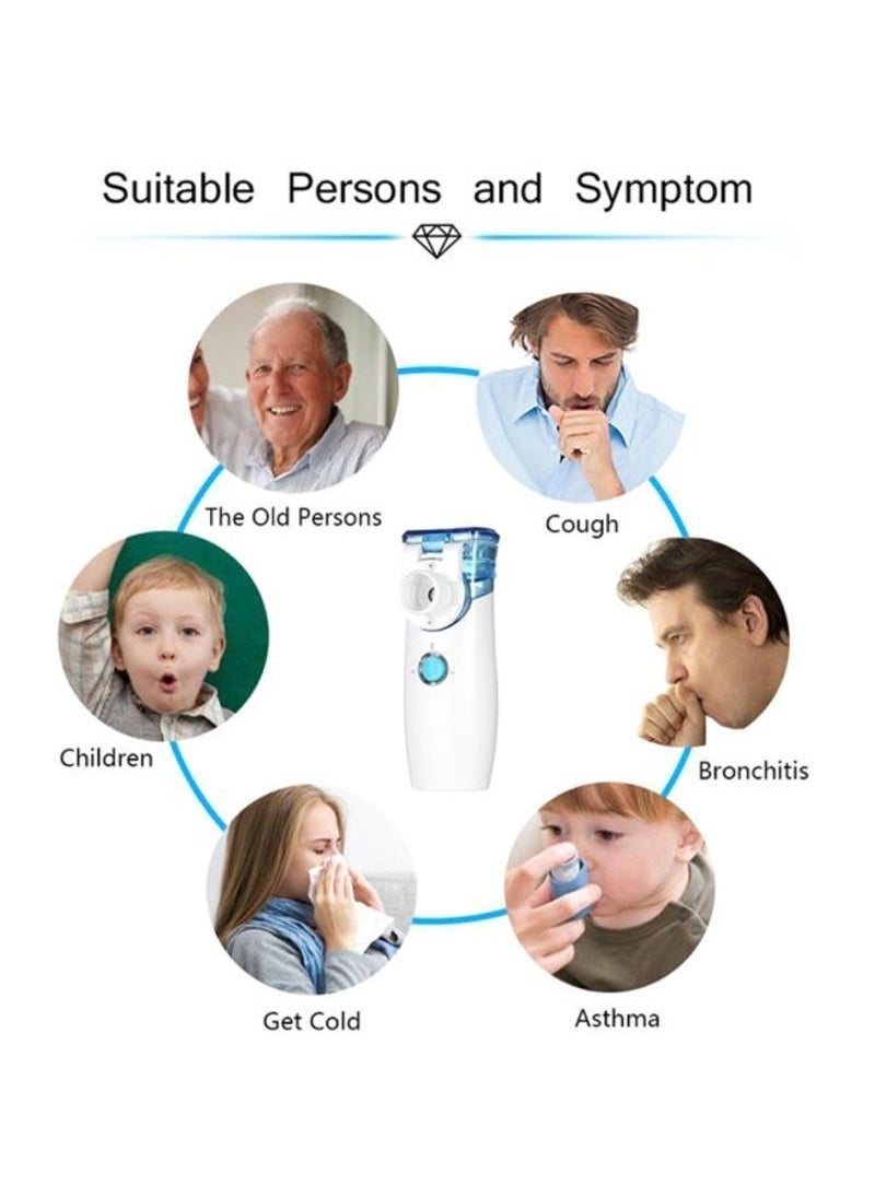 Generic Nebulizer Machine for Adults and Kids Portable Nebulizer of Cool Mist Handheld Mesh Nebulizer Mist Adjustable Steam Inhaler Steam Inhaler for Travel or Home Daily Use - Image 4