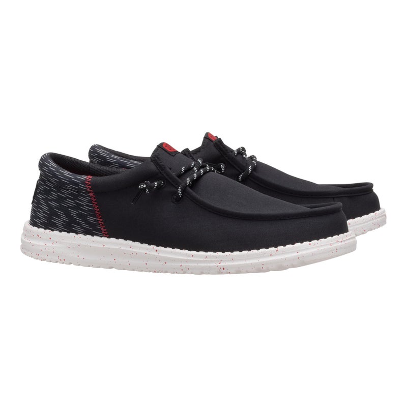 HEYDUDE Wally Funk Jersey Jacquard Black/Multi 11, Menâ€™s Shoes, Slip-on Loafers, Comfortable & Light-Weight - Image 2