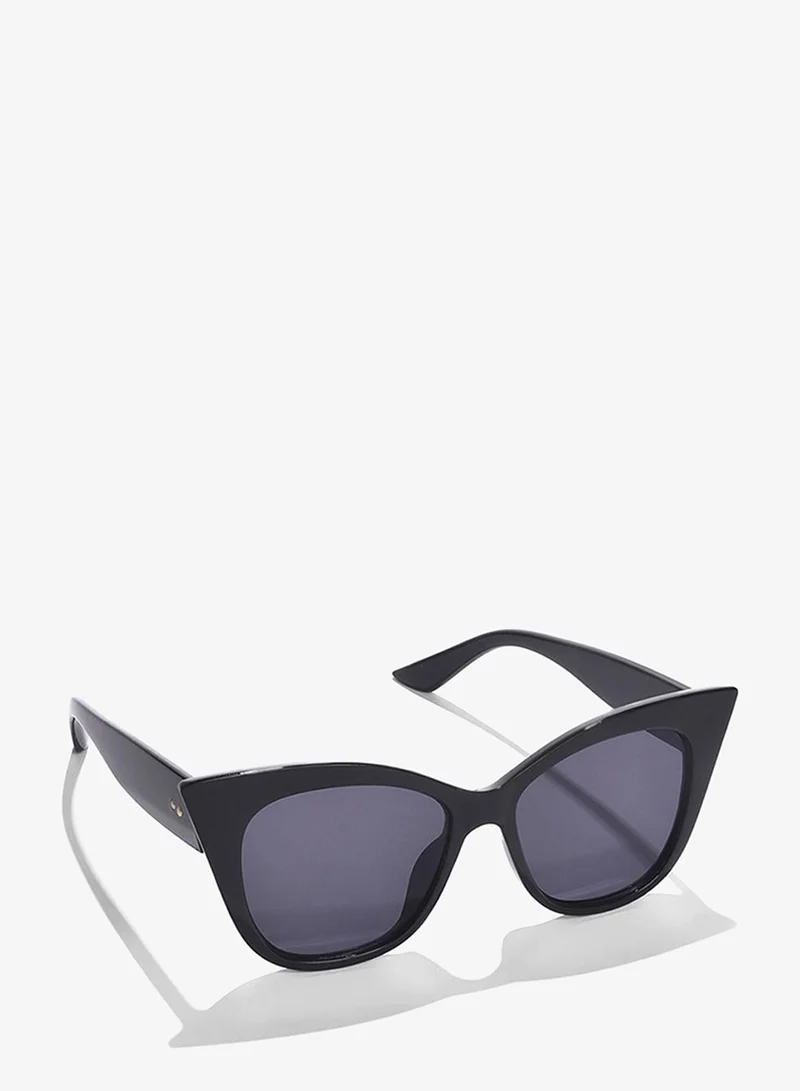 Haute Sauce Black Lens Black Cateye Sunglasses