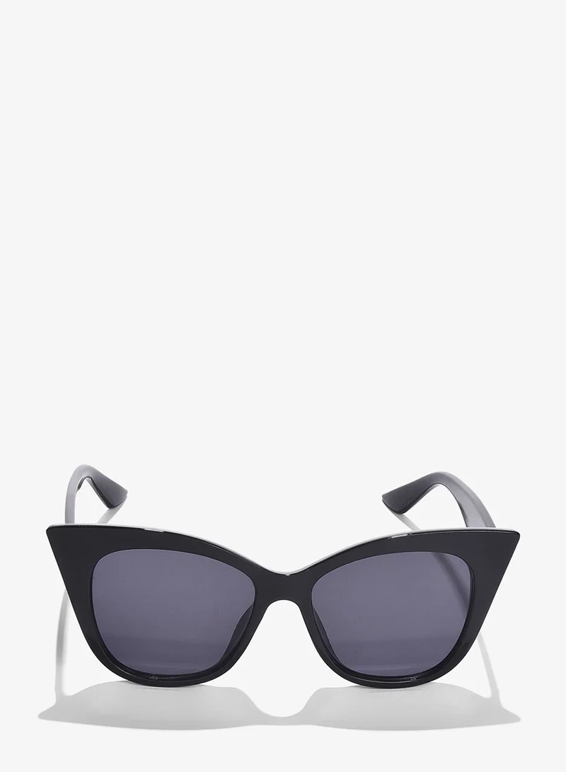 Haute Sauce Black Lens Black Cateye Sunglasses