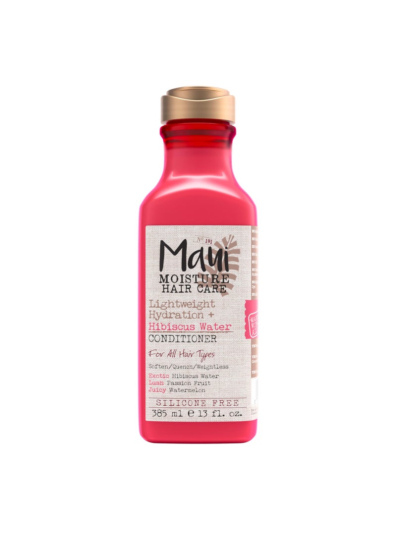 MAUI MOISTURE Maui Moisture Lightweight Hydration + Hibiscus Water Conditioner for Daily Moisture, No Sulfates, 13 fl oz 