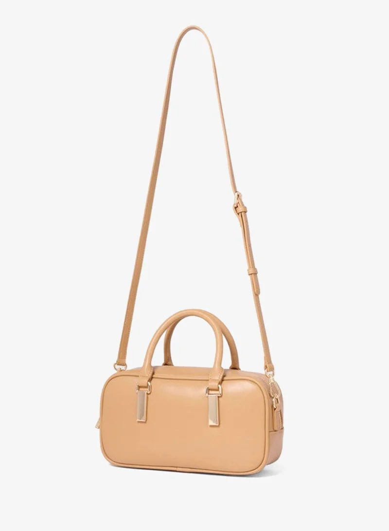 فورايفر نيو TERRI Metal Trim Barrel Bag