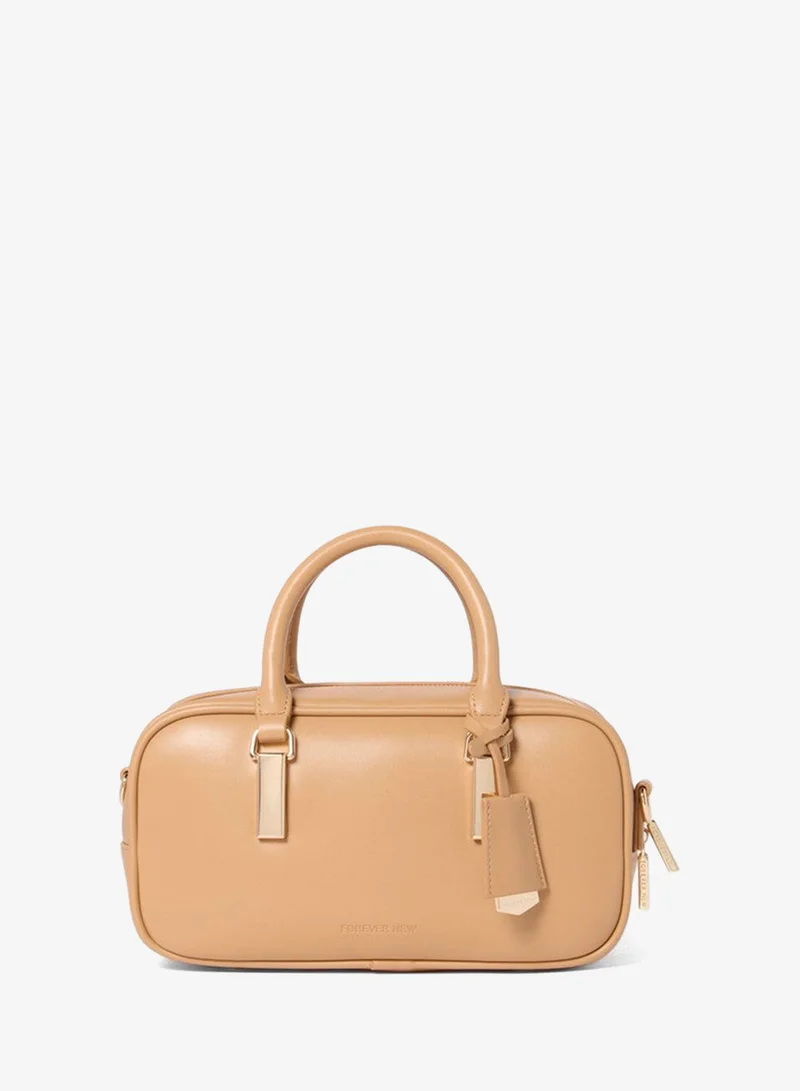 فورايفر نيو TERRI Metal Trim Barrel Bag