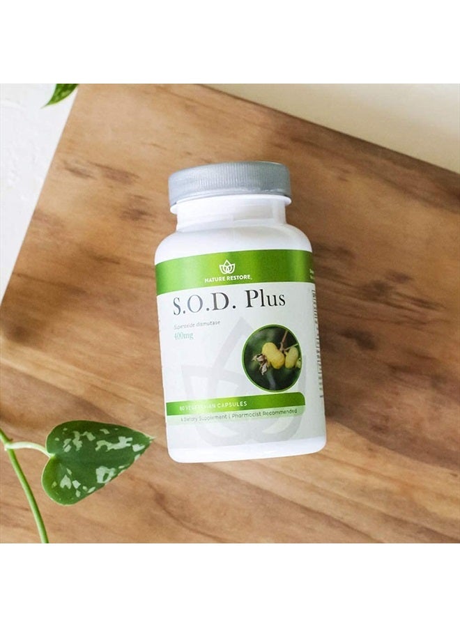 Nature Restore S.O.D. Superoxide Dismutase Supplement, 4,000 IU SOD-Like Activity, Vegan, 60 Capsules, Non-GMO, Gluten Free - Image 5