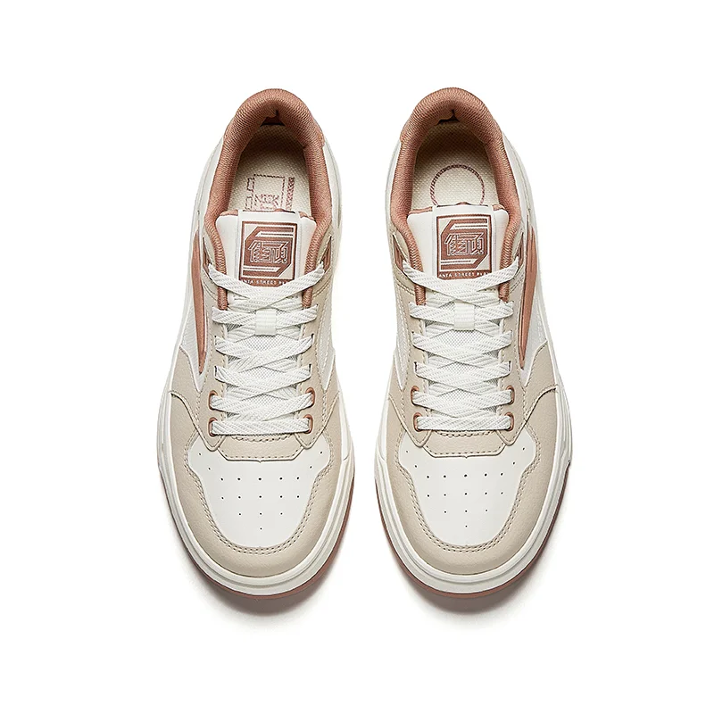 Anta Beige/Chalky White/Brown LITE Colourblock Low-Top Sneakers for Women for Women | Best Price UAE
