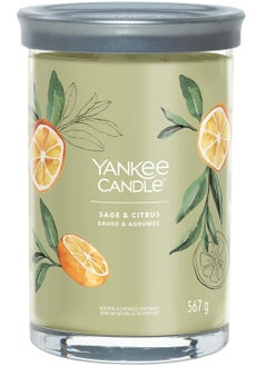 YANKEE CANDLE Sage & Citrus Natural & Synthetic Fragrance 567 G  - Image 1