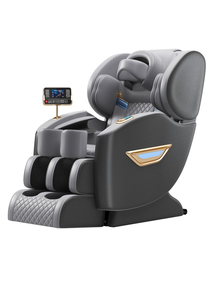 ETG Full Body Massage Chair Recliner, 8-Roller Fixed-Point Massage, Zero Gravity with Airbags, Bluetooth Speaker, AI Voice & LCD Touch Control - Image 1