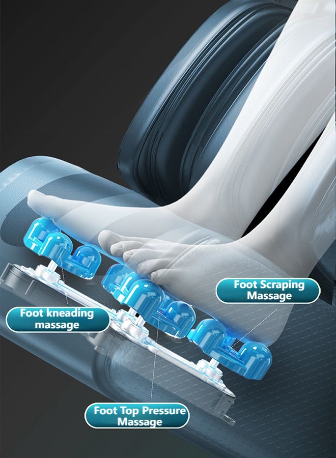 ETG Full Body Massage Chair Recliner, 8-Roller Fixed-Point Massage, Zero Gravity with Airbags, Bluetooth Speaker, AI Voice & LCD Touch Control - Image 5