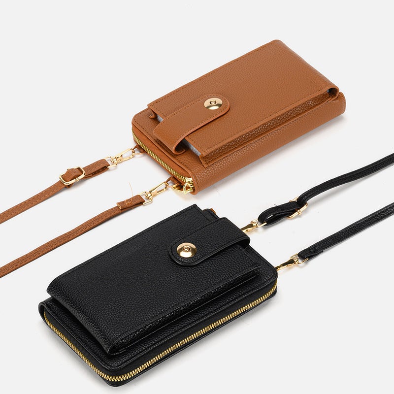 2023 New Mobile Phone Bag Shoulder Solid Color Simple Slung Small Bag Korean Large Capacity Women'S Bag - Image 2