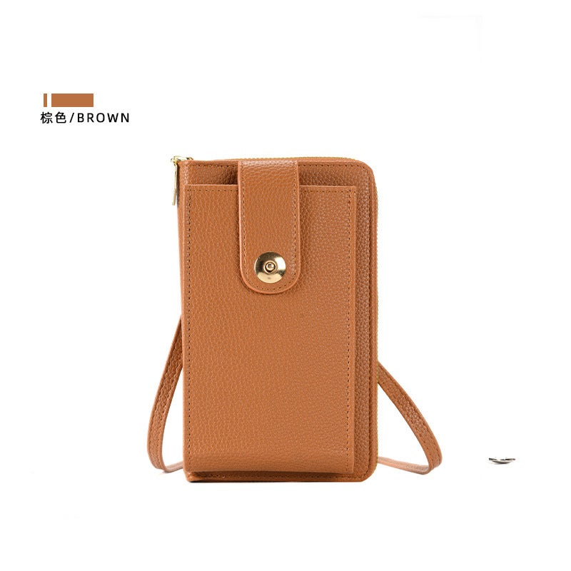 2023 New Mobile Phone Bag Shoulder Solid Color Simple Slung Small Bag Korean Large Capacity Women'S Bag - Image 1