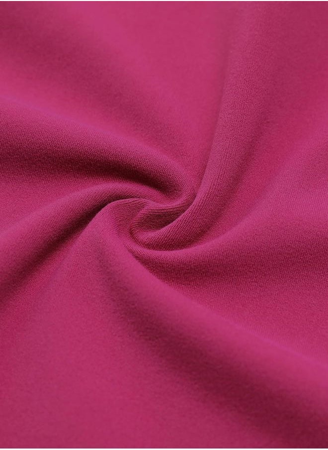 CRZ YOGA Womens Butterluxe Biker Shorts 4'' - High Waisted Booty Workout Volleyball Yoga Spandex Magenta Purple Small  - Image 5