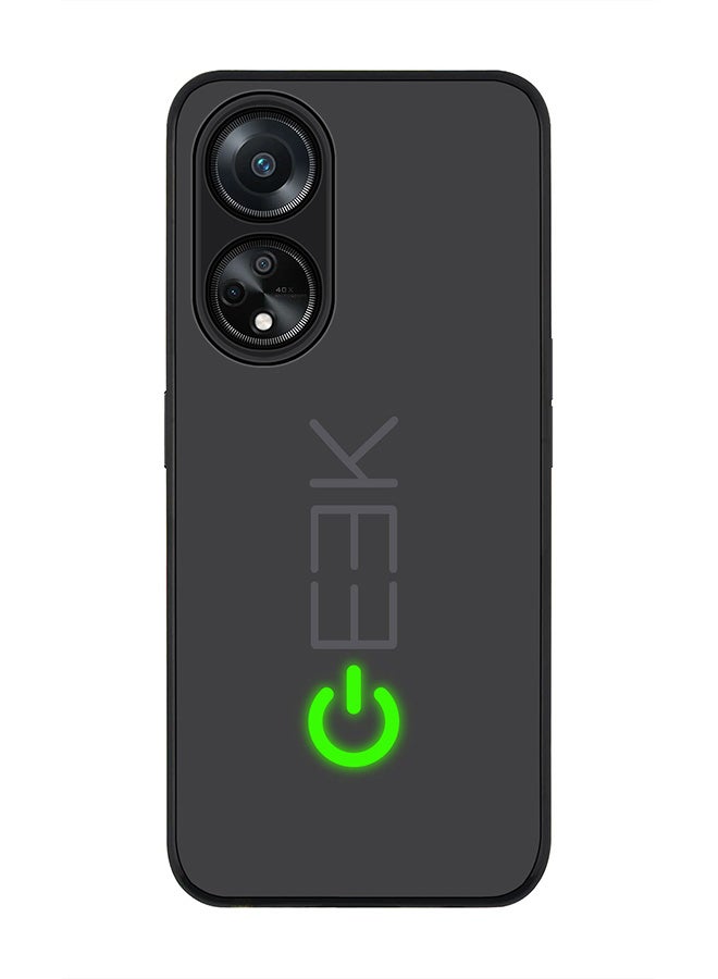 Stylizedd Rugged Black edge case for Oppo A98 5G, Slim fit Soft Case Flexible Rubber Edges Anti Drop TPU Gel Thin Cover- Geek ON - Image 1
