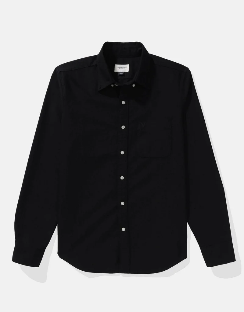 American Eagle  AE Slim Fit Everyday Oxford Button-Up Shirt for Men | Best Price UAE