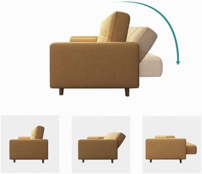 DEEP SLEEP Every Night Light Luxury Fabric Sofa Bed with Ottoman - Image 3