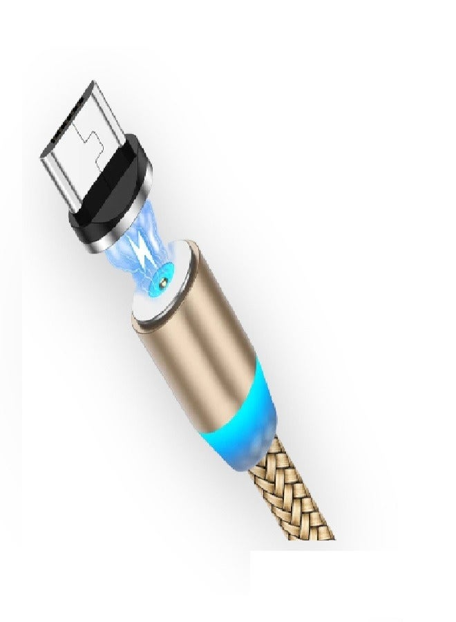 Magnetic LED mobile charger cable with magnetic plug, fast charger - micro - imported - Image 1