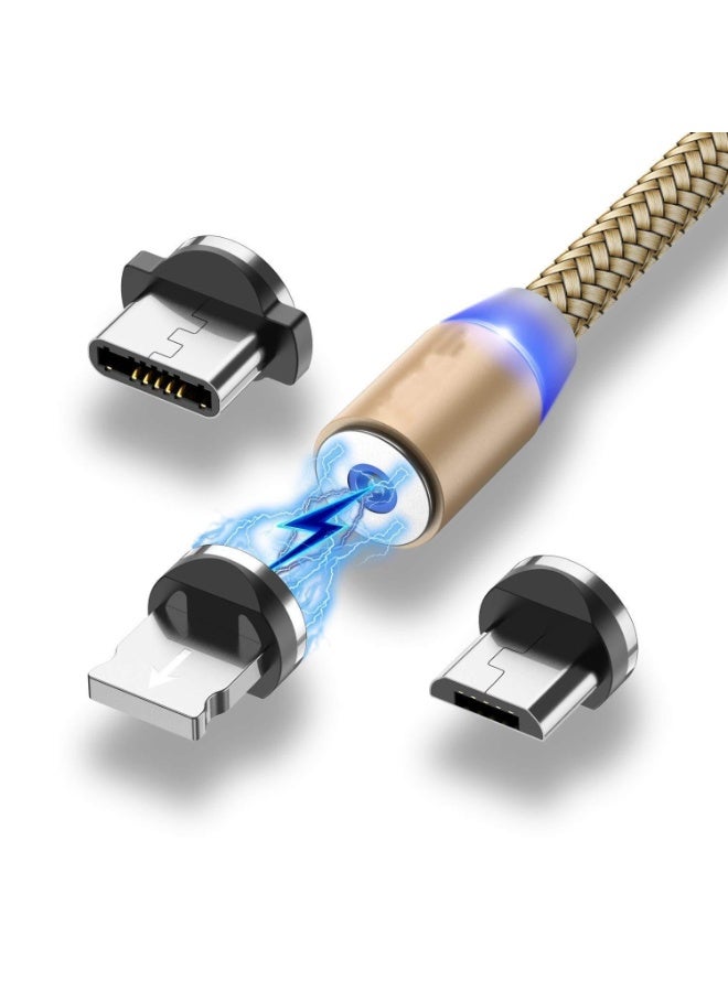 Magnetic LED mobile charger cable with magnetic plug, fast charger - micro - imported - Image 5