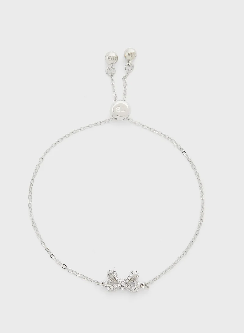 Ted Baker Carsaa Crystal Petite Bow Drawstring Bracelet