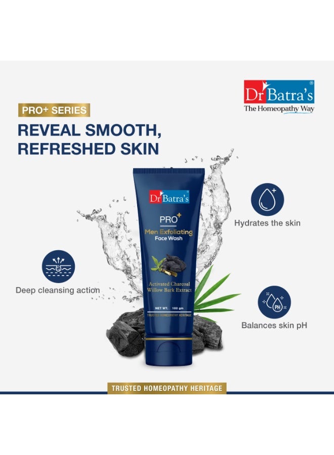 Dr Batra's PRO+Men Exfoliating Face Wash 100 gm & Dr Batra's Natural Shower Gel 200 ml Combo Pack - Image 2