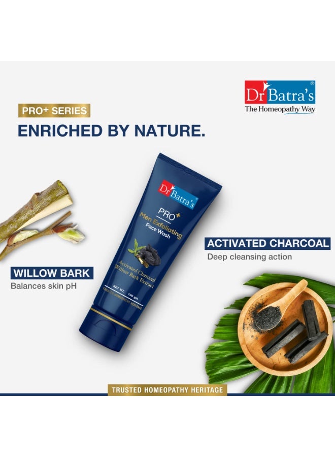 Dr Batra's PRO+Men Exfoliating Face Wash 100 gm & Dr Batra's Natural Shower Gel 200 ml Combo Pack - Image 4