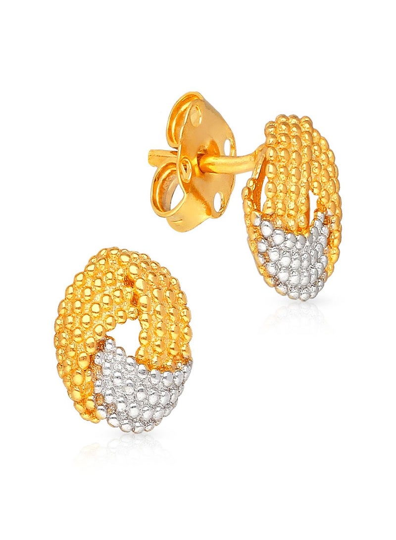 Malabar Gold and Diamonds 22 Karat 916 Purity Studs Gold Earrings LAER421T - Image 1