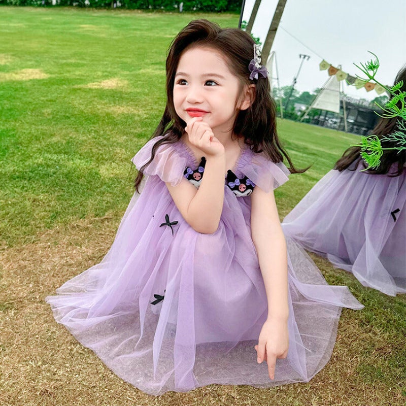 Girls' Dress Summer Arrival Mushroom Children'S Baby Girls' Sling Skirt Little Girls' Princess Skirt Summer Dress - Image 3