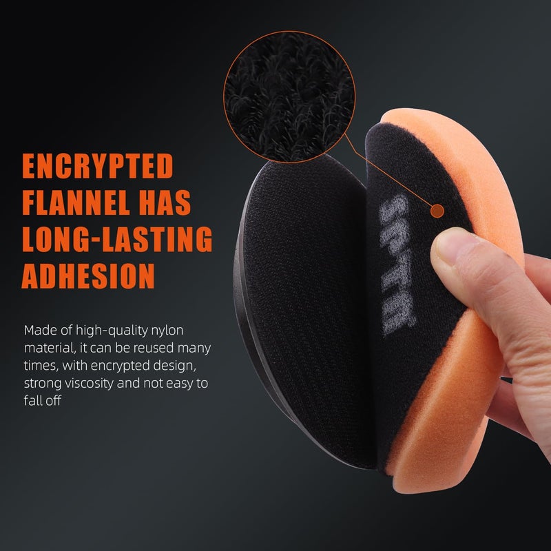 SPTA Buffing Polishing Pads, 5Pcs 6.5 Inch Face for 6 Inch 150mm Backing Plate Mix Cutting Force Buffing Pads Cutting Polishing Pad Kit for Car Buffer Polisher Compounding,Polishing, Waxing-SQMIX65 - Image 5