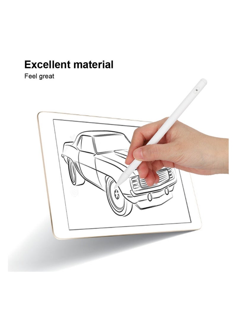Active digital stylus Pencil Pro second-generation iPad stylus with fast charging and palm rejection function, suitable for white Apple iPad 2018 and later - Image 4