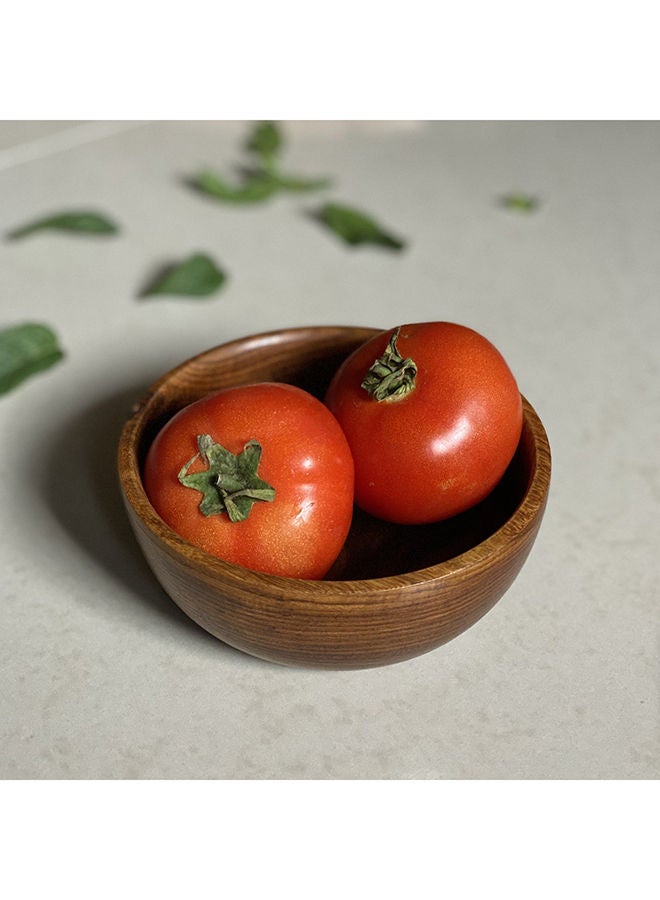 Home Pro 10 Cm Wooden Circular Bowl - Image 2