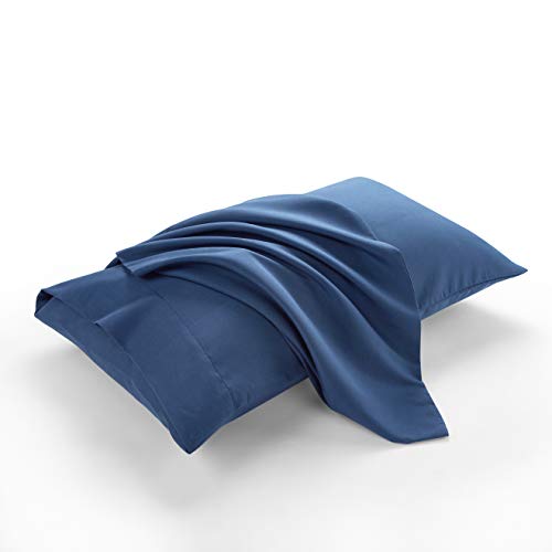 Evolive Ultra Soft Brushed Microfiber Standard Size 20"x30" Pillowcases Pair Set of 2 with Envelope Closure (20"x30" Standard, Navy) - Image 3