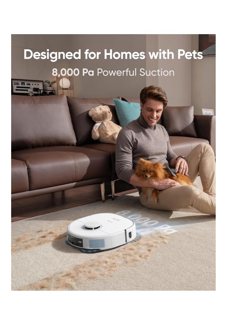 eufy X10 Pro Omni Robot Vacuum and Mop with 8,000 Pa Suction, Dual Mops with 12 mm Auto-Lift and Carpet Detection, AI Obstacle Avoidance, Auto Mop Washing, Self-Drying, Self-Emptying, Self-Refilling - pzsku/ZE672026F8F3B0D19C31CZ/45/_/1738916631/f9453cca-e2a7-46be-9544-6a38f3e50d7c