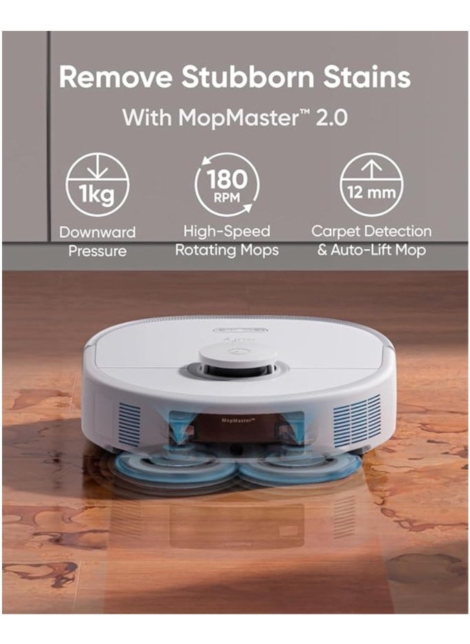 eufy X10 Pro Omni Robot Vacuum and Mop with 8,000 Pa Suction, Dual Mops with 12 mm Auto-Lift and Carpet Detection, AI Obstacle Avoidance, Auto Mop Washing, Self-Drying, Self-Emptying, Self-Refilling - pzsku/ZE672026F8F3B0D19C31CZ/45/_/1738916660/085c8267-e992-4304-8316-0e8c12b0781b