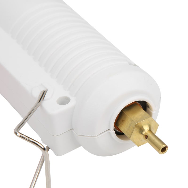Ceramic Heating Glue Gun: 20cm White, Rapid Heating, Automatic Temperature Control - Energy Saving, Built-in Safety Fuse, Heat Insulation, Brass Nozzle for Wide Application & Prolonged Use - Image 2