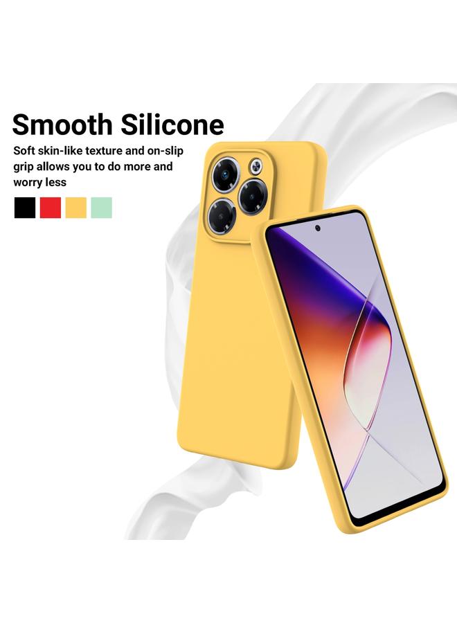 S-TOP Case For Infinix Note 40X 5G Solid Color Liquid Silicone Dropproof Full Coverage Phone Case - Image 3