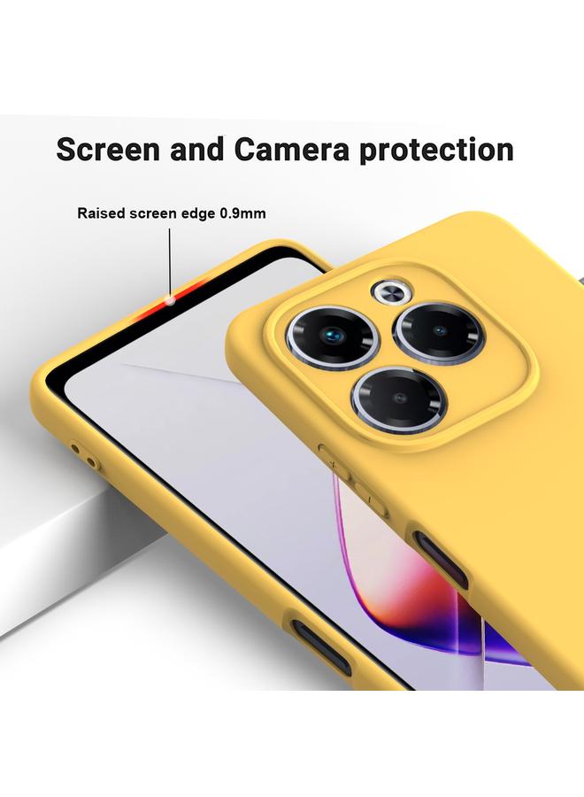 S-TOP Case For Infinix Note 40X 5G Solid Color Liquid Silicone Dropproof Full Coverage Phone Case - Image 4