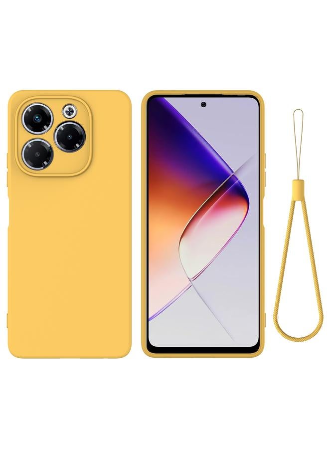 S-TOP Case For Infinix Note 40X 5G Solid Color Liquid Silicone Dropproof Full Coverage Phone Case - Image 1