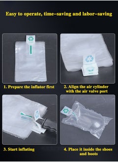 Realfrog Air Cushion Bags, 100PCS Inflatable Air Pillows Air Bubble Bags Shockproof Air Cushion Film Blocking Wrap Bag for Mailing Shipping Packaging 10x20 CM  - Image 3