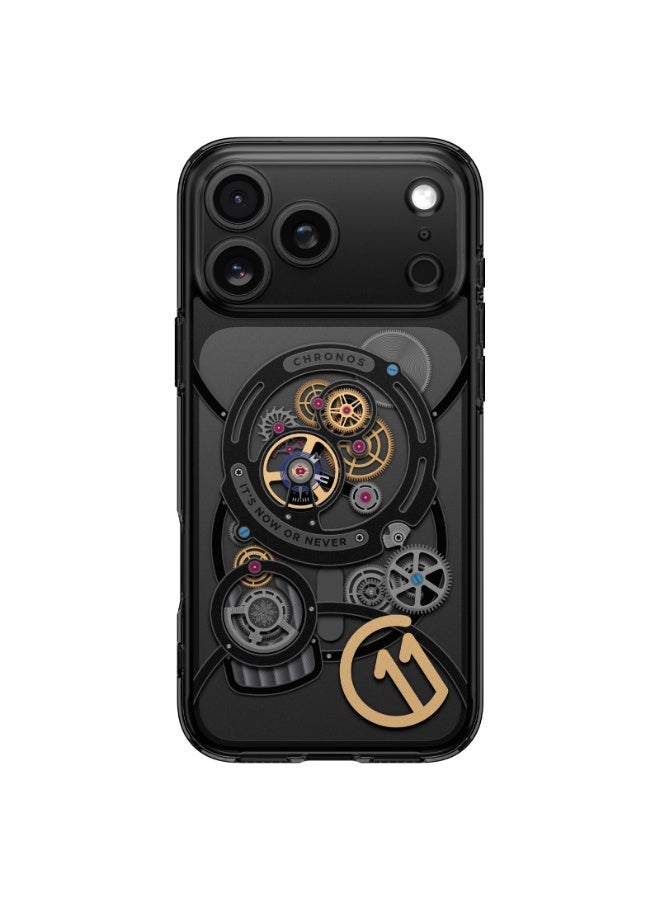 Spigen Ultra Hybrid MagFit for iPhone 17 Pro MAX Case Cover with MagSafe [3D Spatial Effect with Hexa-Layer Print] - C11 Chronos - Image 3